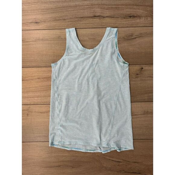 IVIVVA LULULEMON GIRL'S SIZE 12 SEAFOAM GREEN TANK OPEN bACk TOP SHIrt - Picture 1 of 2